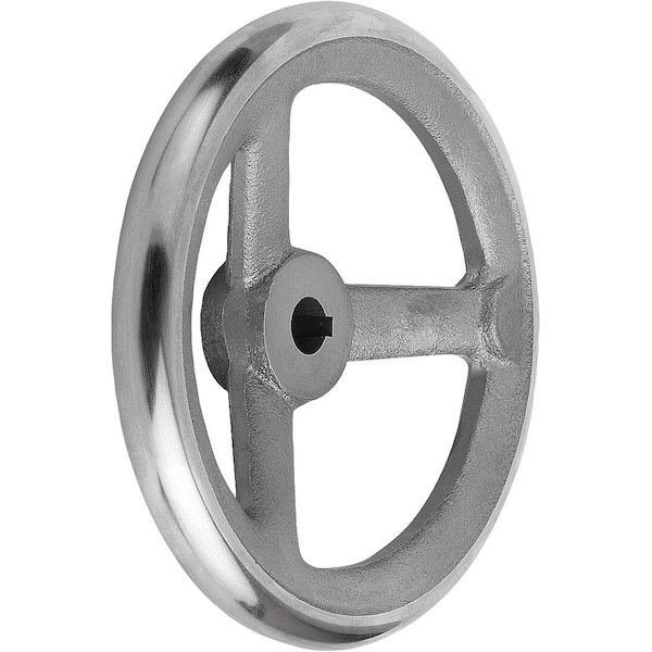 Handwheel DIN950, D1=315 Reamed Hole With Slot D2=30H7, B3=8, T=33, 3, Grey Cast Iron, Without Grip